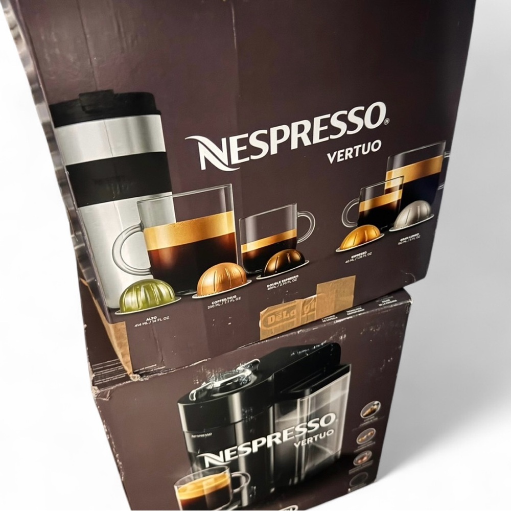 Nespresso Vertuo Black and Silver Coffee Machine